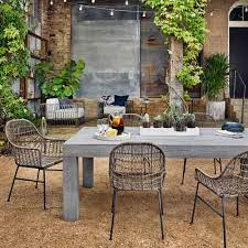 modern teak outdoor rectangle dining