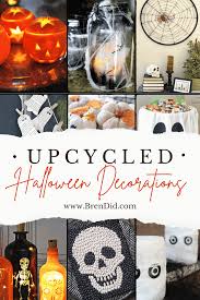 easy upcycled halloween decorations