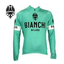 2015 High Quality Bianchi Milano Leggenda Long Sleeve Jersey