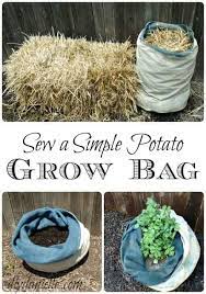 sew a simple potato grow bag diy