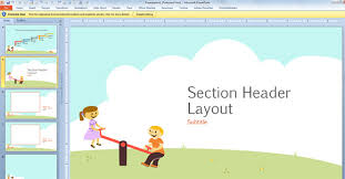 Free Children Powerpoint Template With Cartoons For