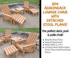 2 X 4 Adirondack Lounge Chair Plans