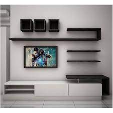 teak wood wall mounted designer tv