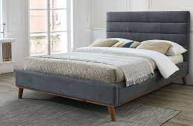 Inspire Mayfair Dark Grey Fabric Bed