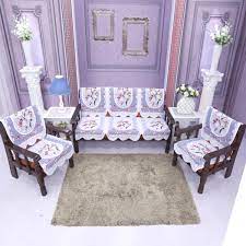french lace 5 seater sofa set cover