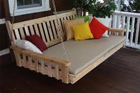 Cedar Traditional English Swing Bed By