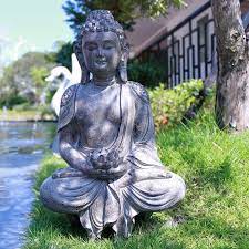 Meditation Buddha Statue With Lotus