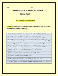 Alexander the great, isn't called great for no reason, as many know, he accomplished a lot in his short lifetime. Black History Month Quiz Worksheets Teaching Resources Tpt