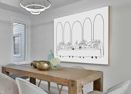 Black And White Last Supper Wall Art