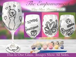 The Empowerment Wine Glass Painting Kit