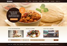 fast food restaurant web design