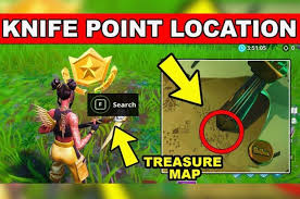Complete all five challenges, and you're going to unlock an exceptional pickaxe. Fortnite Search Where The Knife Points On The Treasure Map Week 6 Challenge Solved Xenocell Com