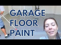 how to paint a concrete garage floor