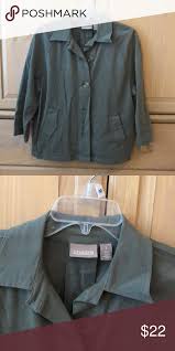 Chicos Size 8 Olive Green Jacket Cute Chicos Olive Green