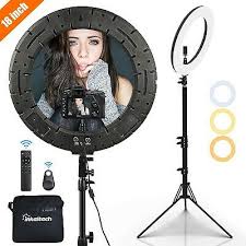 Inkeltech Ring Light 18 Inch 60 W Dimmable Led Ring Light Kit With Stand Ebay