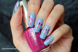 nail art spring blossoms manicure