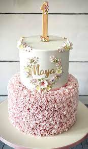 Best Cake For Baby Girl 1st Birthday gambar png