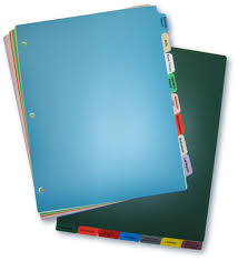 Poly Tab Chart Dividers Assisted Living Facilities Item
