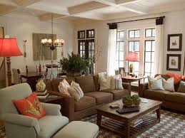 lovely brown sofa living room design