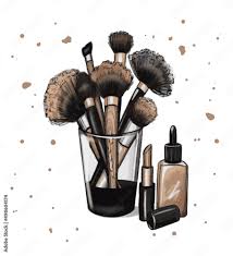 make up brushes for cosmetics hand