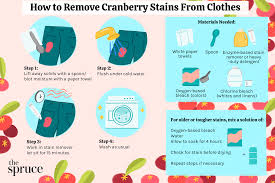 remove cranberry stains from clothes