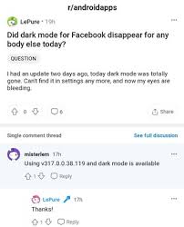 Open the facebook app on your iphone. Facebook Dark Mode Disappeared Or Removed From Android App After