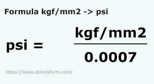 psi kgf mm2 to psi convert kgf mm2 to psi