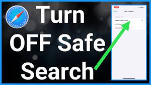 turn off safe search on iphone