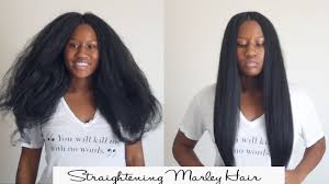 Uplifting crochet braid hairstyles to stand out. How To Flat Iron Marley Synthetic Braiding Hair Youtube