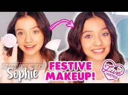 festive makeup tutorial ft sophie