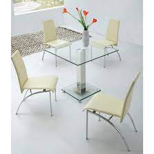 square ice glass dining table 4