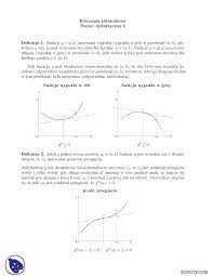 Funkcja wypukła - Notatki - Równania różniczkowe zwyczajne | Notatki  Rachunek różniczkowy i całkowy | Docsity