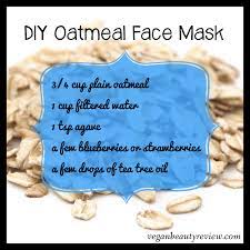 diy oatmeal face mask vegan beauty