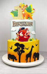 1st Birthday Lion King Cake gambar png