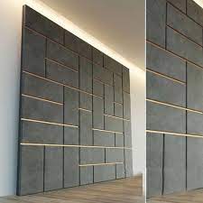 gray rectangular wood wall panels for