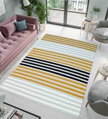 multicolor striped wool 5 ft x 7 ft