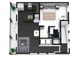 One Room Apartment Design Plan gambar png