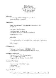 Student Job Resume Template Updrill Co