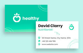 nutrition business card template