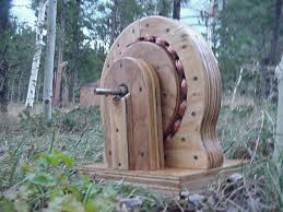 wooden low rpm alternator