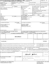 Solicitation Contract Order For Commercial Items Offeror To