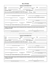 Vehicle Bill Of Sale Form Free Download Edit Fill Create And
