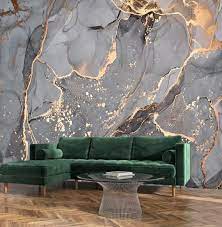 Gray Gold Luxury Marble Wallpaper