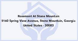 rosemont at stone mountain in stone
