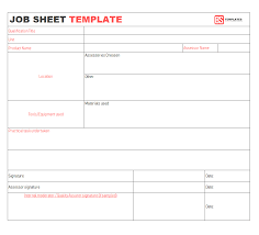 Job Sheet 10 Free Templates Format Samples Examples For Excel