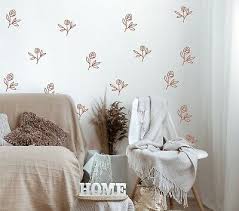 Shabby Chic Wall Stickers Rose Flowers