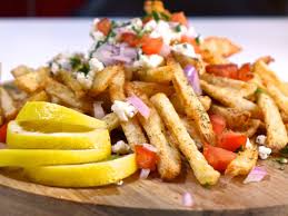 homemade baked greek fries recipe with