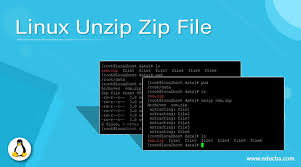 linux unzip zip file how does linux