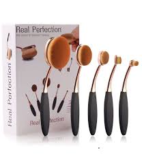 real perfection makeup brushes set 5pcs