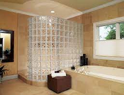 bathroom with a glass shower